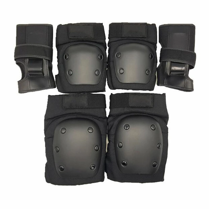 Sporting 6 pieces Pads ElA Wrist Knee Pad for Outdoor Sportings Protective Kit I - £50.35 GBP