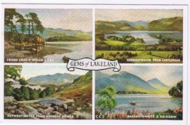 United Kingdom UK Postcard Gems Of Lakeland Friars Crag Derwentwater Ski... - £1.70 GBP