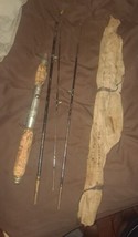 H-I Horrocks-Ibbotson 4  piece Defian Fishing Rod W/ Cloth Cover  Man Cave  - $84.14
