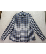 Rodd &amp; Gunn Shirt Men&#39;s 2XL Blue Plaid Long Sleeve Sports Fit Collar But... - $21.54 CAD