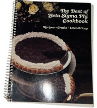 Sorority Spiral Cookbook The Best of Beta Sigma Phi Crafts Decorations 1... - $12.38