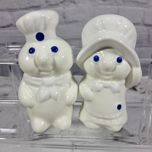 Vintage 80s Pillsbury Doughboy Salt And Pepper Shakers Poppin Fresh Poppie  - $24.74