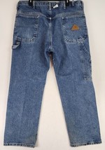 Bulwark FR Jeans Mens 38 X 30 Blue Denim Grunge Carpenter Work Wear Pants - £44.30 GBP