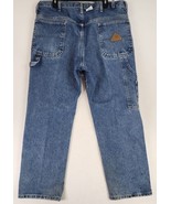 Bulwark FR Jeans Mens 38 X 30 Blue Denim Grunge Carpenter Work Wear Pants - £43.61 GBP