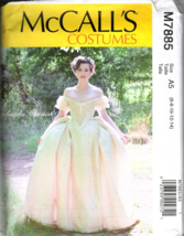 McCalls M7885 Misses 6 to 14 Historical Costume Renaissance Dress Pattern New - £13.12 GBP