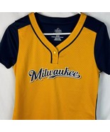 Milwaukee Brewers Jersey MLB Baseball Majestic Cool Base Women’s Small - £23.50 GBP