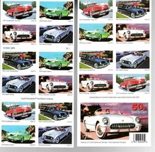 50s Sporty Cars America On The Move Usps Booklet 20 Stamps 37c Mnh Scott 3935 - £15.73 GBP
