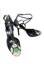 Casadei Stiletto Slingback D&#39;Orsay Strappy Platform Shoes Size 36 Floral... - $249.00