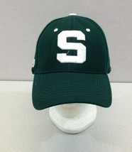 Michigan State Spartans Big Ten Green Strap Back One Size Spellout Ball ... - £5.96 GBP