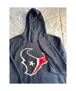 Houston Texans NFL Pullover Hoodie Men’s Large Navy Blue Long Sleeve Swe... - $458.07 MXN