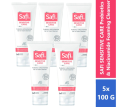 5 x Safi Sensitive Care Probiotics &amp; Niacinamide Foaming Facial Cleanser DHL - £51.13 GBP