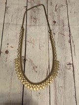 Unique Gold Tone Vintage Dessy Brand Necklace - £31.65 GBP