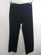 LEE RIVETED ULTRA-KHAKIS LADIES BLACK PANTS-6M-COTTON/SPANDEX-BARELY WOR... - $9.49