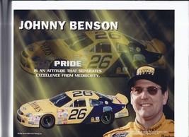 Johnny Benson 8x10 Unsigned Photo Nascar 1996 Rookie Of the Year - $9.98