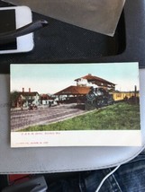 vintage postcard Circa Early 1900s  Baraboo Wis Wi C &amp; N W Depot Train Railroad - £39.14 GBP