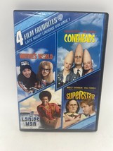4 Film Late Night Laughs Vol.1: Wayne&#39;s World-Ladies Man-Superstar-Coneheads-DVD - £9.55 GBP