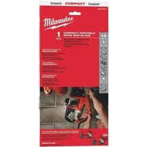 Milwaukee 35-3/8&quot; L. x 1/2&quot; W. Heavy-Duty 14 TPI Bi-Metal Compact Band Saw Blade - £14.63 GBP