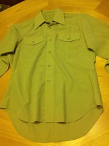 Vintage Naval Button Down Uniform Shirt Military Long sleeve Safari USA ... - £10.83 GBP