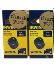 Irwin Bi-Metal Hole Saw 5/8” 16 mm # 373058BX Pack of 2 - £11.60 GBP