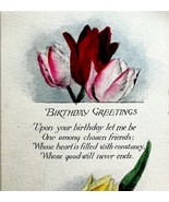 Birthday Greeting Postcard 1910s Fredrickson Litho Watercolor Chicago PC... - $19.99