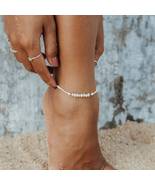Lahaina Pearl Handmade Anklet - White - £13.33 GBP