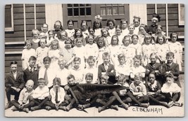 Detroit Michigan Nativity School and Priest RPPC CT Benham Photo Postcard E24 - £23.94 GBP