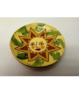 Breininger Redware Pottery 5 1/2 Inch Decorative Plate Sun - $43.19