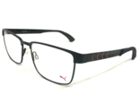 PUMA Gafas Monturas PU00500 005 Negro Rectangular Extra Grande 57-17-140 - $60.23