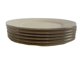 Lenox Maywood Set of 6 Salad Plates Cream platinum banded US Classic Elegant - £53.31 GBP