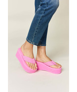 WILD DIVA Open Toe Platform Wedge Sandals - $43.81 CAD