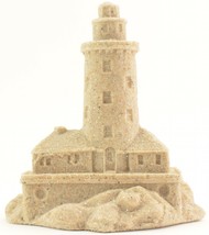 Lighthouse Sand Castle Figurine Sculpture 814 4.25&quot; T Beach Wedding Deco... - £11.78 GBP