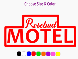 Rosebud Motel Schitt&#39;s Creek Pride Vinyl Window Car Sticker Choose Size Color - £2.23 GBP+
