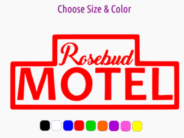 ROSEBUD MOTEL Schitt&#39;s Creek Pride Vinyl Window Car Sticker CHOOSE SIZE ... - £2.24 GBP+