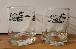 BC Comic Johnny Hart Cavema Anteater Glasses Rocks Tumblers lot of 2 Vin... - $19.16