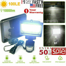 100Led Solar Light Pir Motion Sensor Security Lights Garden Waterproof Wall Lamp - £38.31 GBP