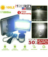 100Led Solar Light Pir Motion Sensor Security Lights Garden Waterproof W... - £37.58 GBP