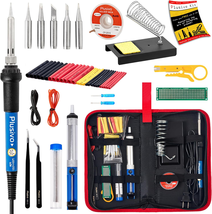 Soldering Iron Kit 60W 21-in-1 Adjustable Temp DIY Electronics Welding S... - $54.44