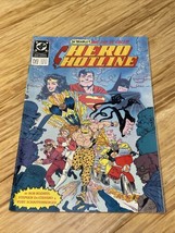 Vintage 1989 DC Comics Hero Hotline Issue #1 Comic Book KG Superman Wonder Woman - £9.47 GBP