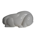 Mikasa Art Deco Revival White Porcelain Bunny Rabbit Table Sculpture Lar... - $176.00