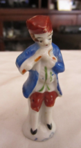 Vintage Revolutionary War Soldier Playing Flute Porcelain Figurine - 3 1/4&quot; Tall - £14.23 GBP