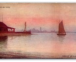 The Bay Side Art Nautical Scene Boat on Water UNP UDB Postcard W21 - $2.92