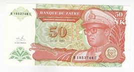 Zaire, 50 Nouveux Makuta, 1993, P51, UNC - $11.27