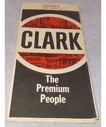 Clark Filling Station The Premium People Chicago and Vicinity Road Map 1... - $9.46 CAD