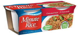 6 X Minute Rice Oriental Style Rice Cups 2 X 125g in Each Pack -Free Shi... - £29.47 GBP