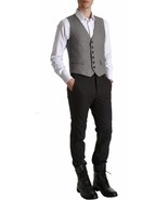$325 RAG &amp; BONE New York GROSVENOR Waist Coat VEST Gillet HERRINGBONE Grey - $375.35 CAD