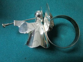 Royal Silver 4 Napkin Ring Holders Silverplate Angels New In Box - £43.79 GBP