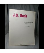 J.S. Bach Sonata In G Major For Clarinet Piano Bellison Fischer Sheet Music - £11.28 GBP
