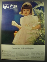 1960 Enka Nylon Yarn Advertisement - Alyssa Dress by Helen Lee  - Easter - £11.58 GBP