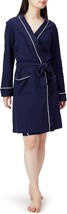 Amazon Essentials Women&#39;s Navy Blue Lightweight Waffle Mid-Length Robe -... - $19.37