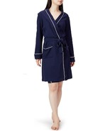 Amazon Essentials Women&#39;s Navy Blue Lightweight Waffle Mid-Length Robe -... - £15.30 GBP